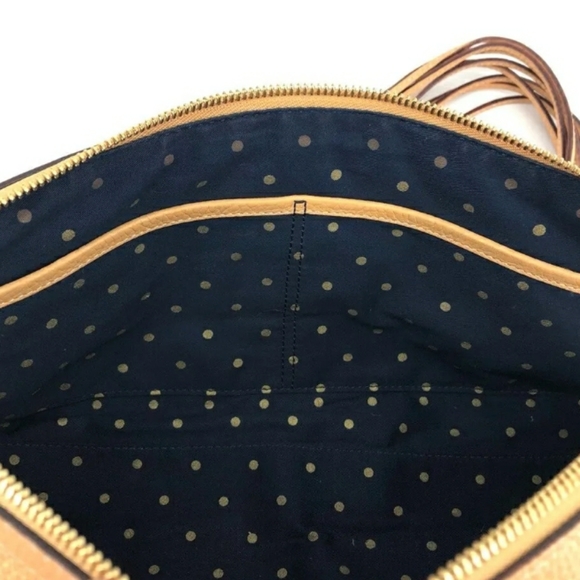 Kate Spade Camel Satchel w/ Multi Strand Handle and Tassle Zipper - Picture 6 of 9